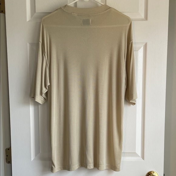 Short Sleeve Crewneck Tee in Beige - Picture 2 of 8